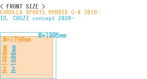 #COROLLA SPORTS HYBRID G-X 2018- + ID. CROZZ concept 2020-